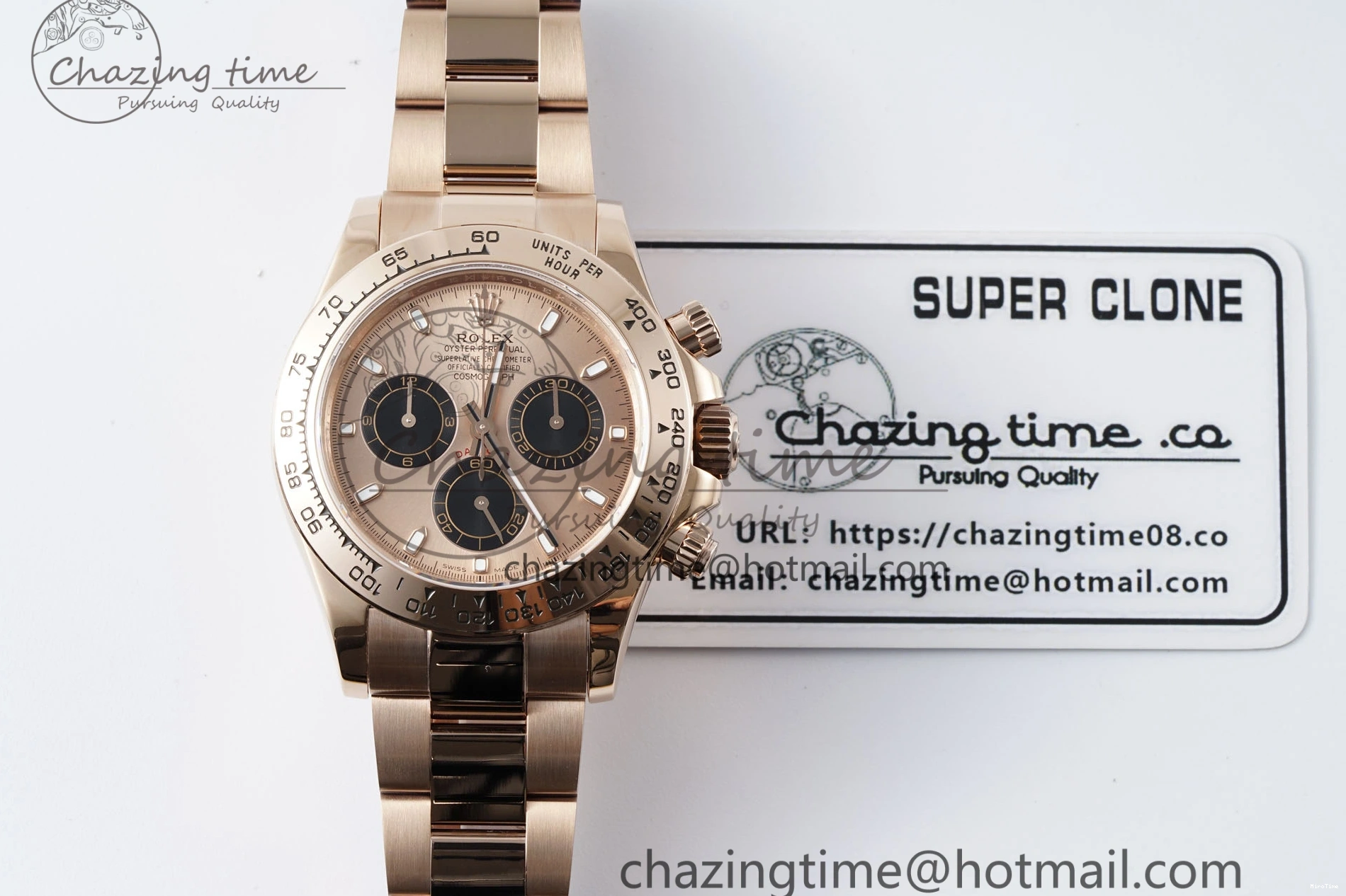MiroTime 0309 Sporty Daytona 116505 QF 1:1 Best Edition RG Dial on RG Bracelet SA4130 V 1755
